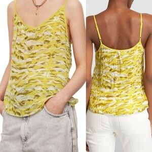 All Saints Tami size 6 camouflage camisole top